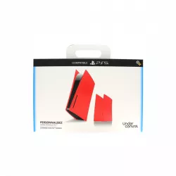 Under Control Red Protective Cover Case for PS5 Disc Edition Console