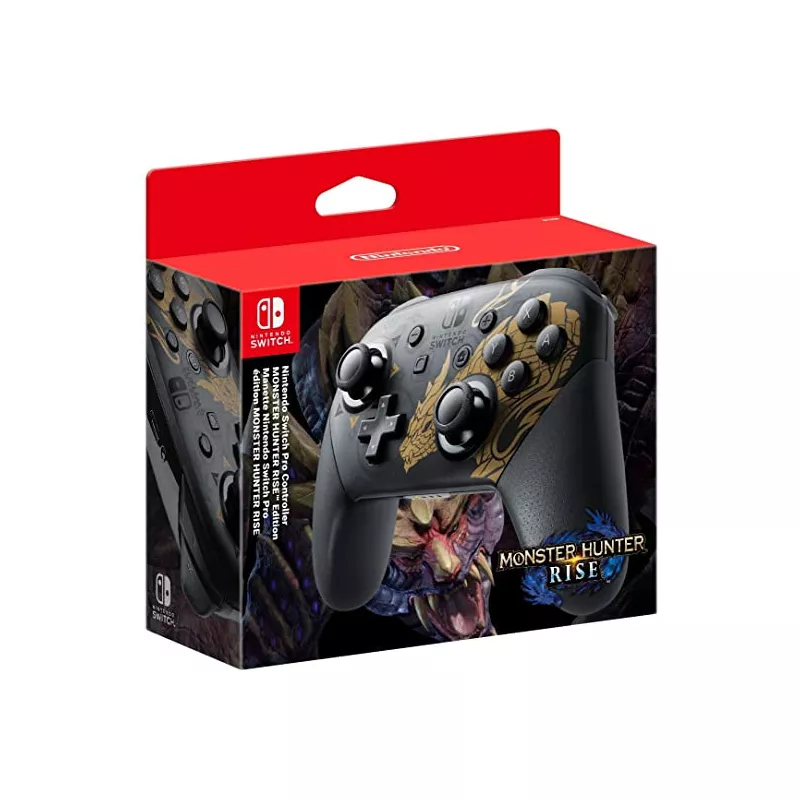 Nintendo Switch Pro Controller - Monster Hunter Rise Edition