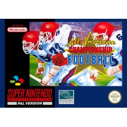 All-American Football Championship Football Super Nintendo