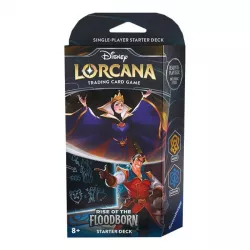 Disney Lorcana: Rise of the Floodborn Starter Deck Amber & Sapphire (The Evil Queen & Gaston)